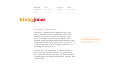 Desktop Screenshot of kinleyjones.com